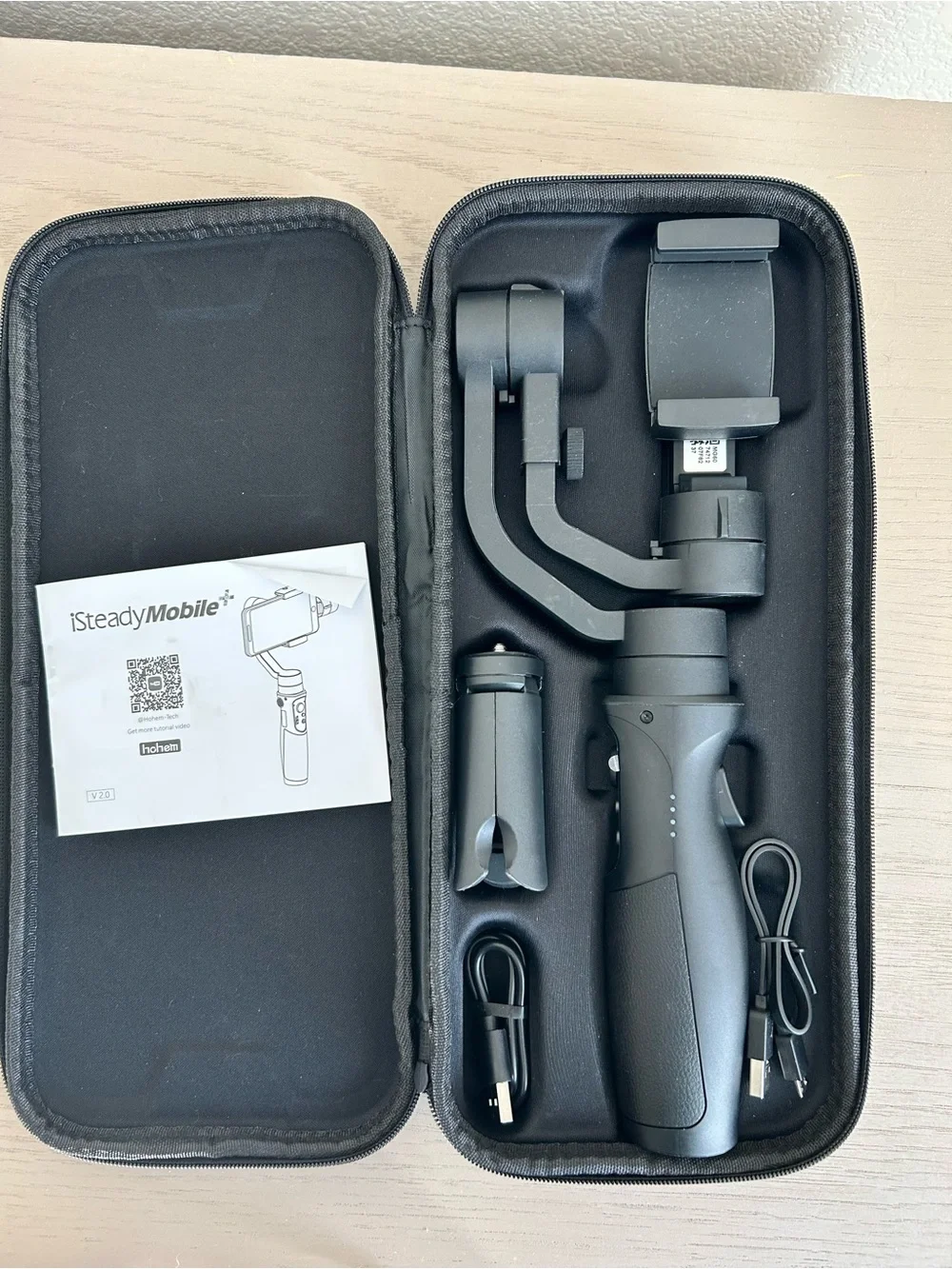 iSteadyMobile Foldable Smartphone Gimbal - Black